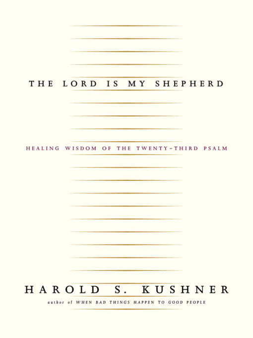 Title details for The Lord Is My Shepherd by Harold S. Kushner - Wait list